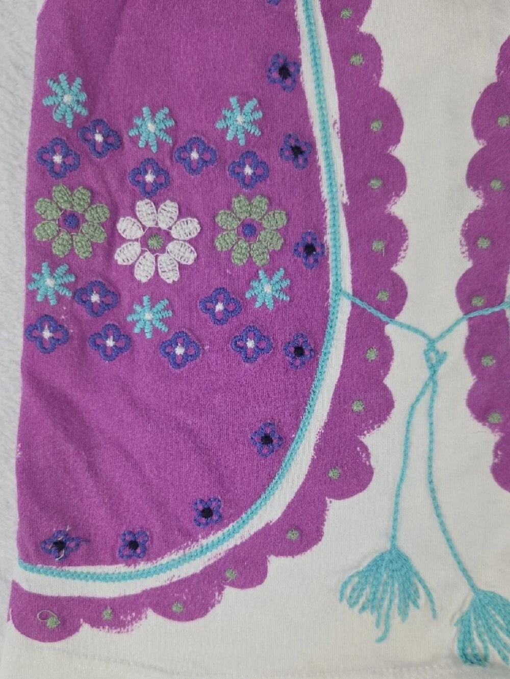 Baby Gap Sleeveless Vest T-Shirt Size 2T White Purple